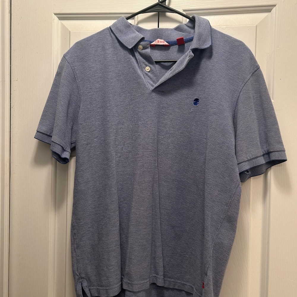 Izod Blue Polo Shirt Classic Cotton Comfort